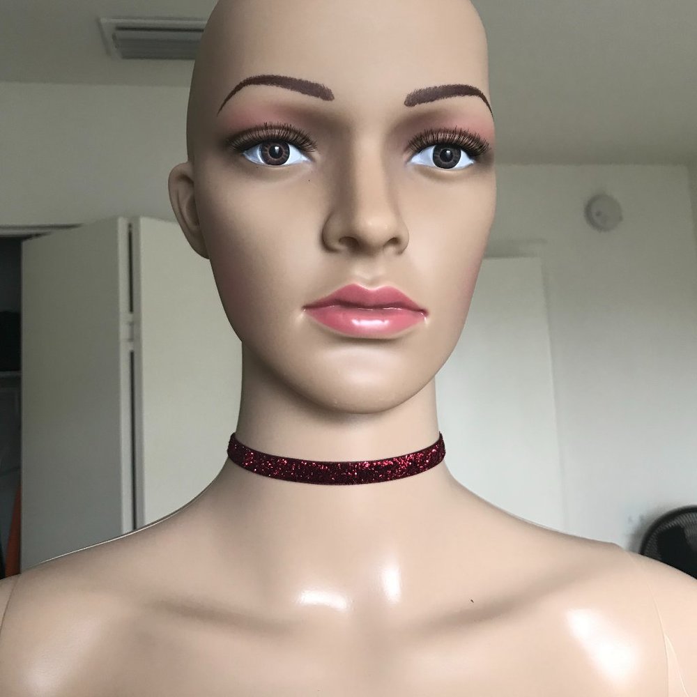 Red Glitter Choker